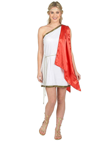 Rövid római istennő álruhás nő