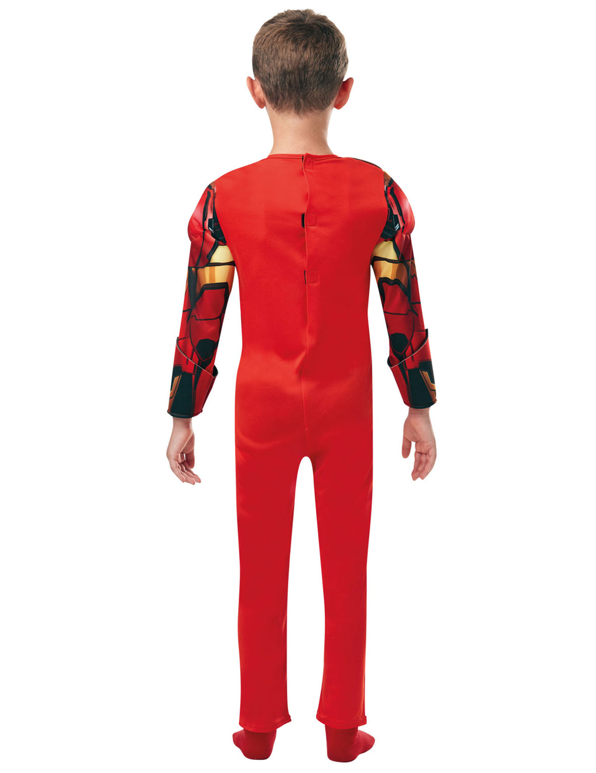 Vue de dos du déguisement deluxe Iron Man pour enfant
