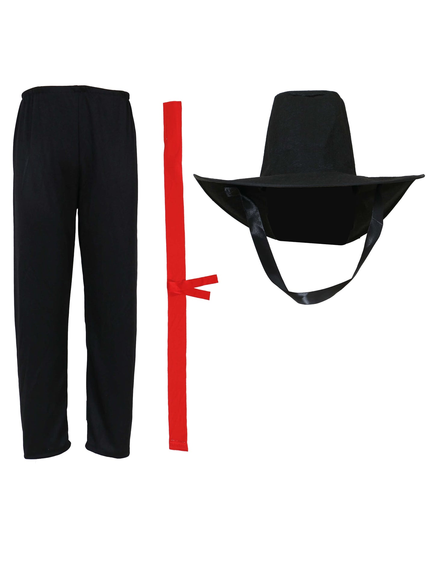 Pantalon, ceinture et chapeau du déguisement de démon possédé