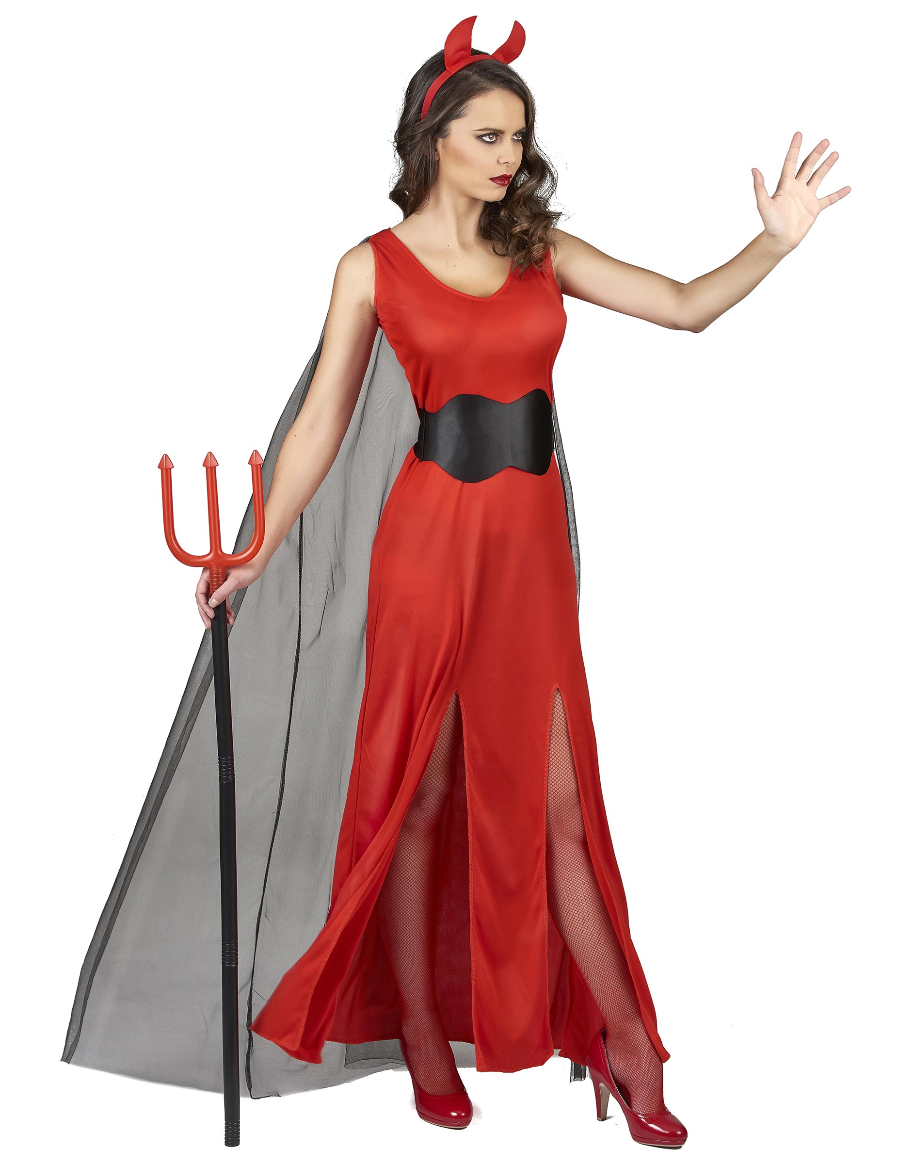 Trident en plastique du déguisement démoniaque