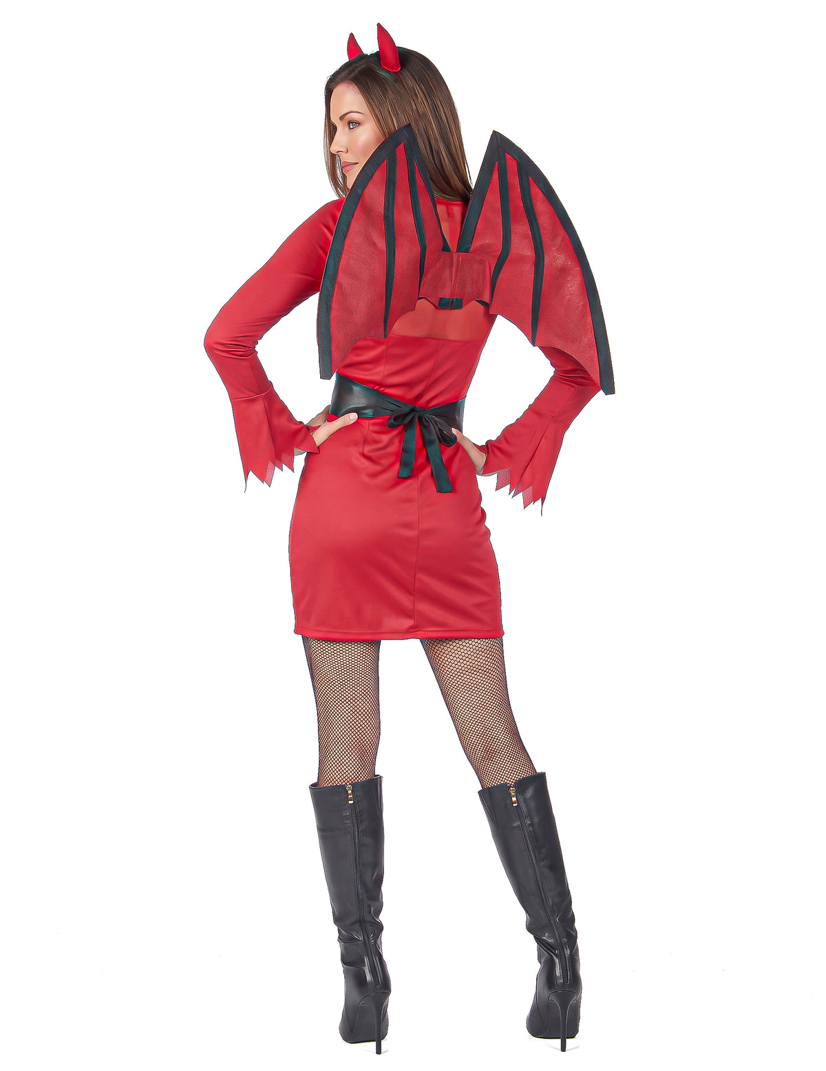 Halloween vörös ördög és fekete jelmez