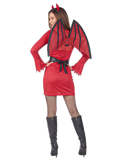 Halloween vörös ördög és fekete jelmez