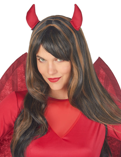 Halloween vörös ördög és fekete jelmez