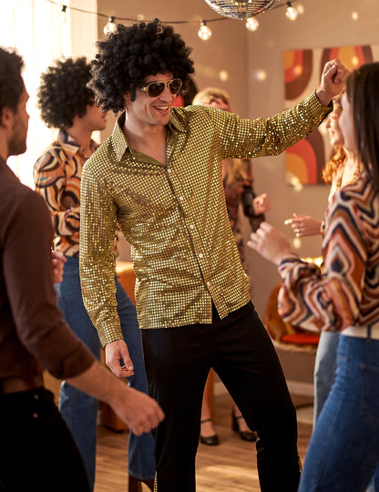 Férfi arany disco álruhája