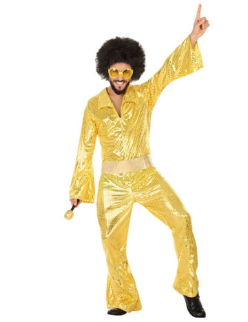 Férfi arany disco jelmez