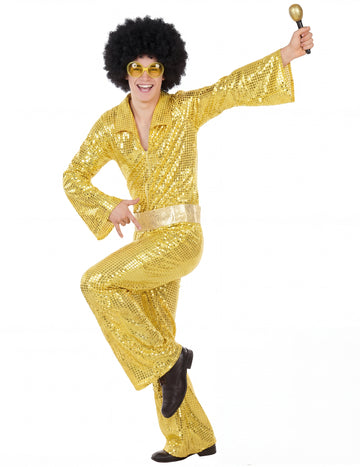 Férfi arany disco jelmez