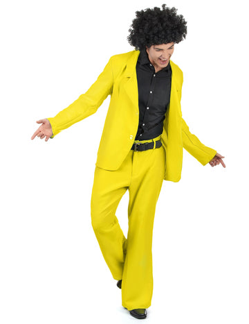 Felnőtt sárga diszkó jelmez