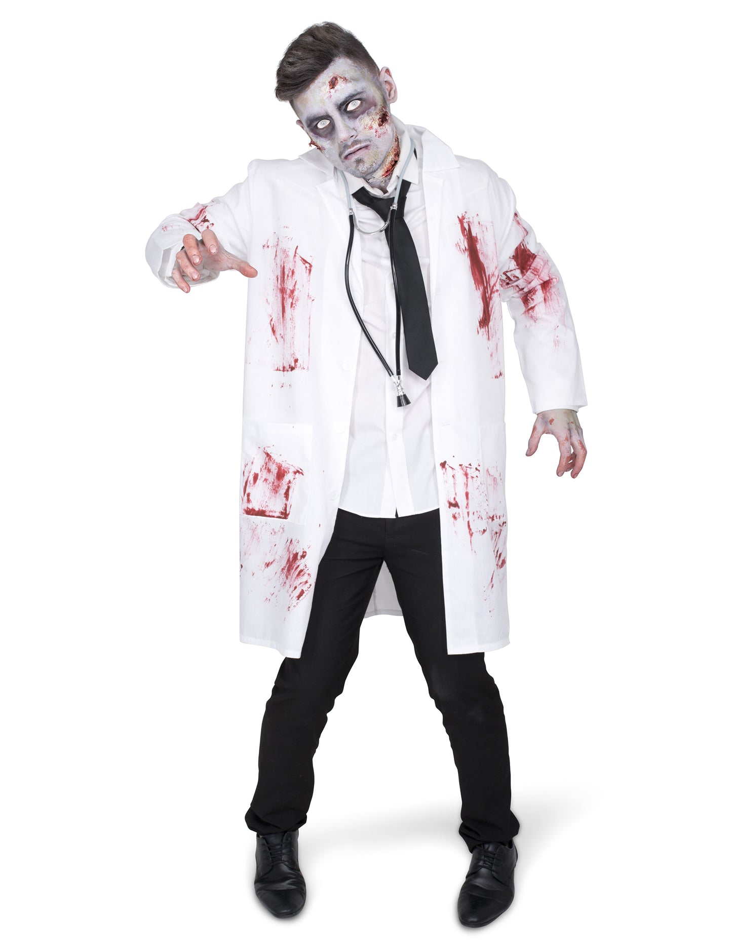 Zombifikált férfi orvos jelmez