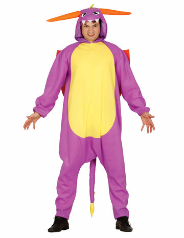 Felnőtt lila tűzsárkány jelmez 