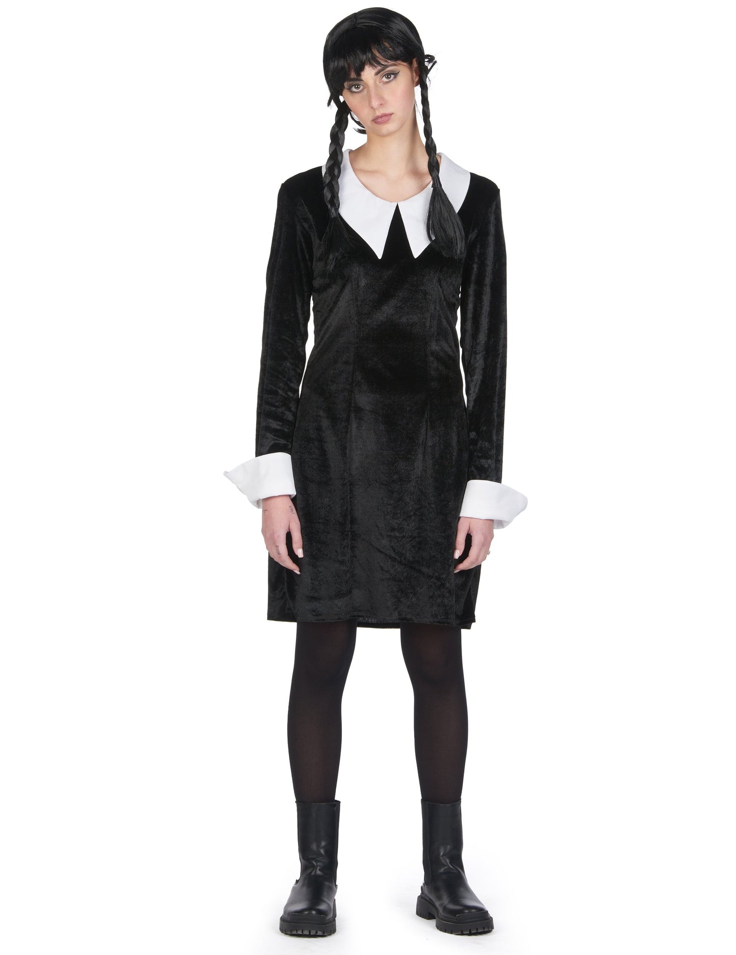 Fekete bársony gótikus bársony álruhában