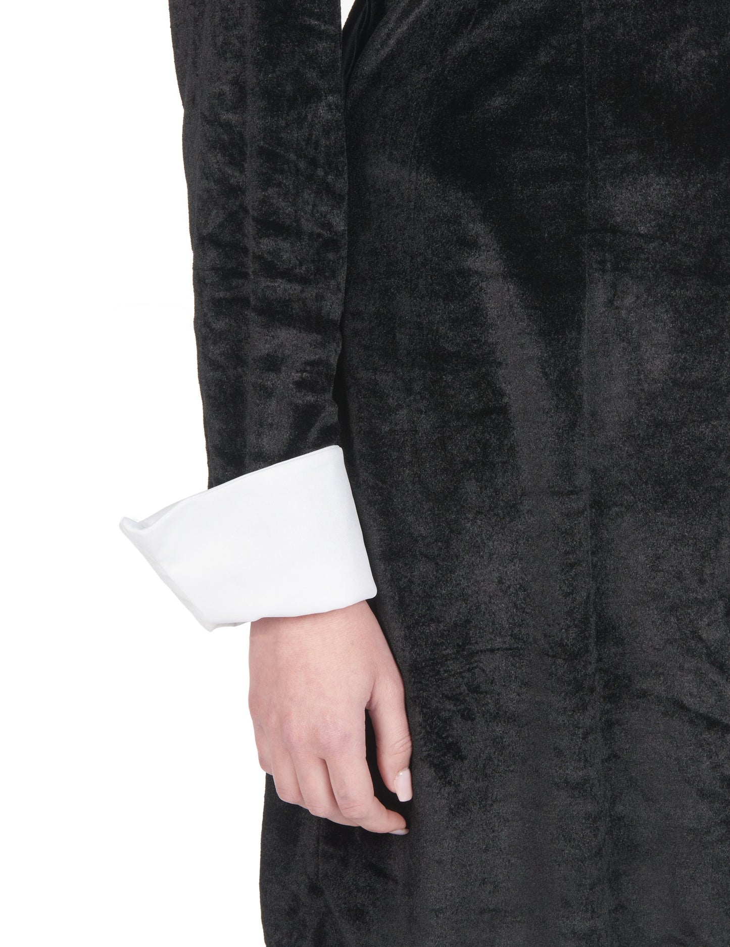 Fekete bársony gótikus bársony álruhában