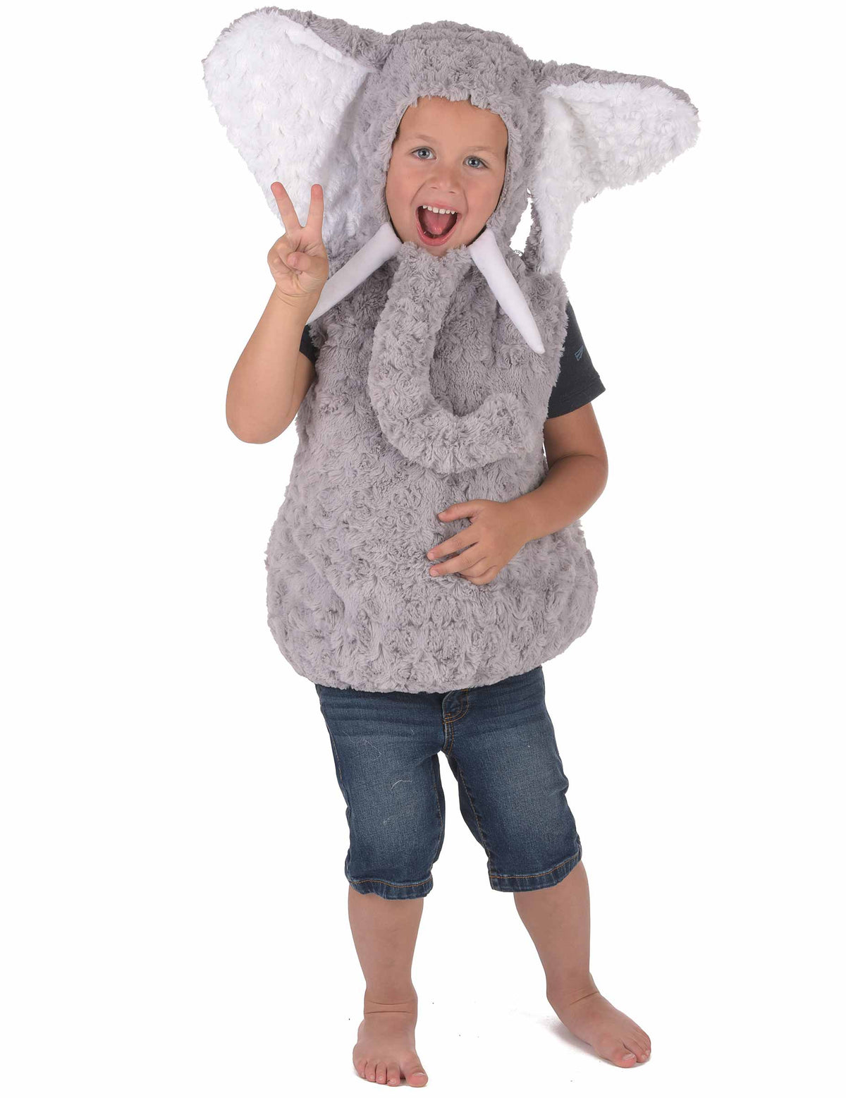 Vue d'ensemble du déguisement d'éléphant pour enfant