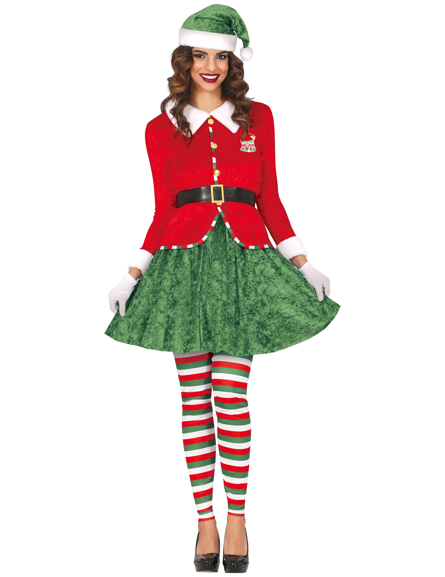 Női karácsonyi manó jelmez 