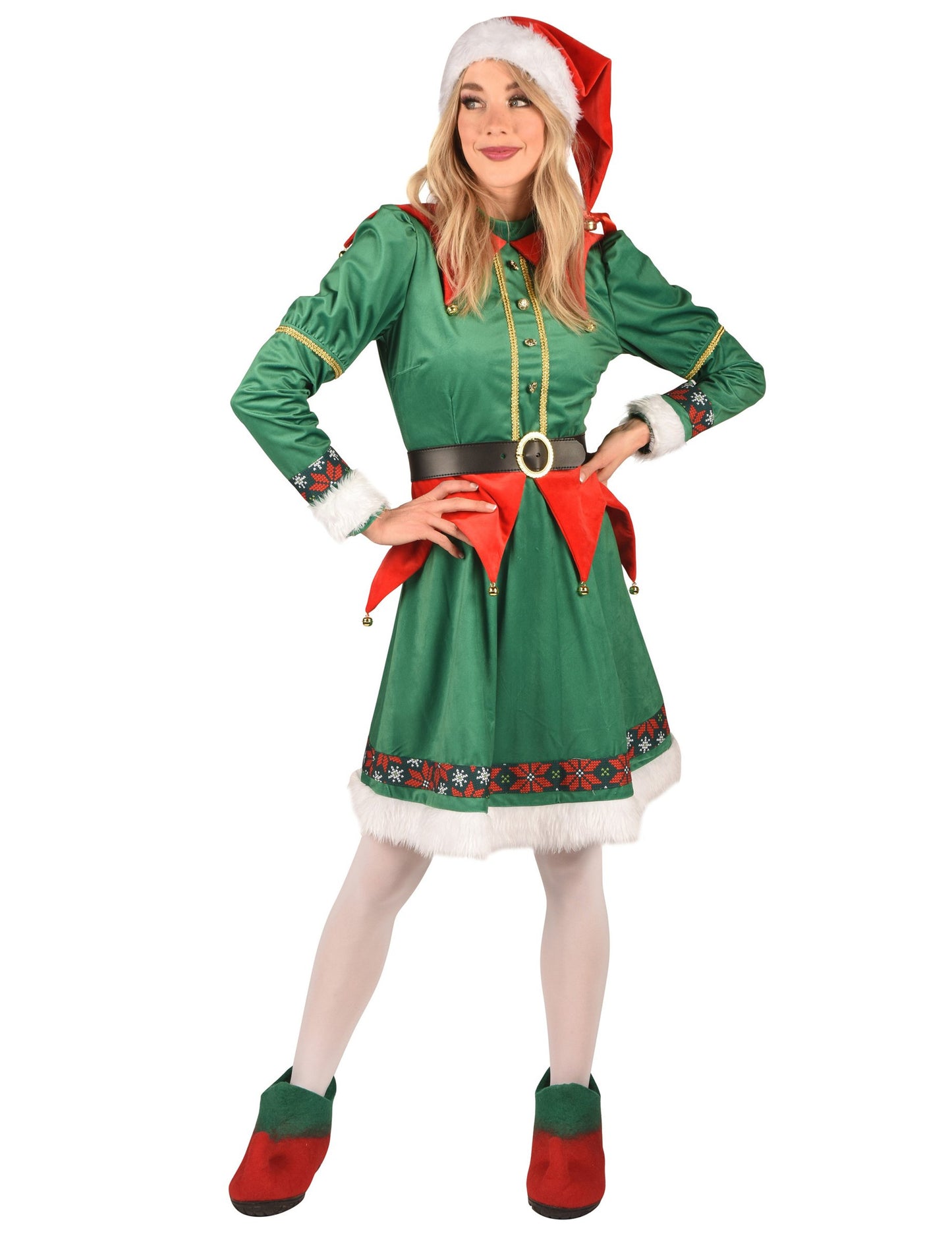 Luxus karácsonyi manó jelmez nőknek