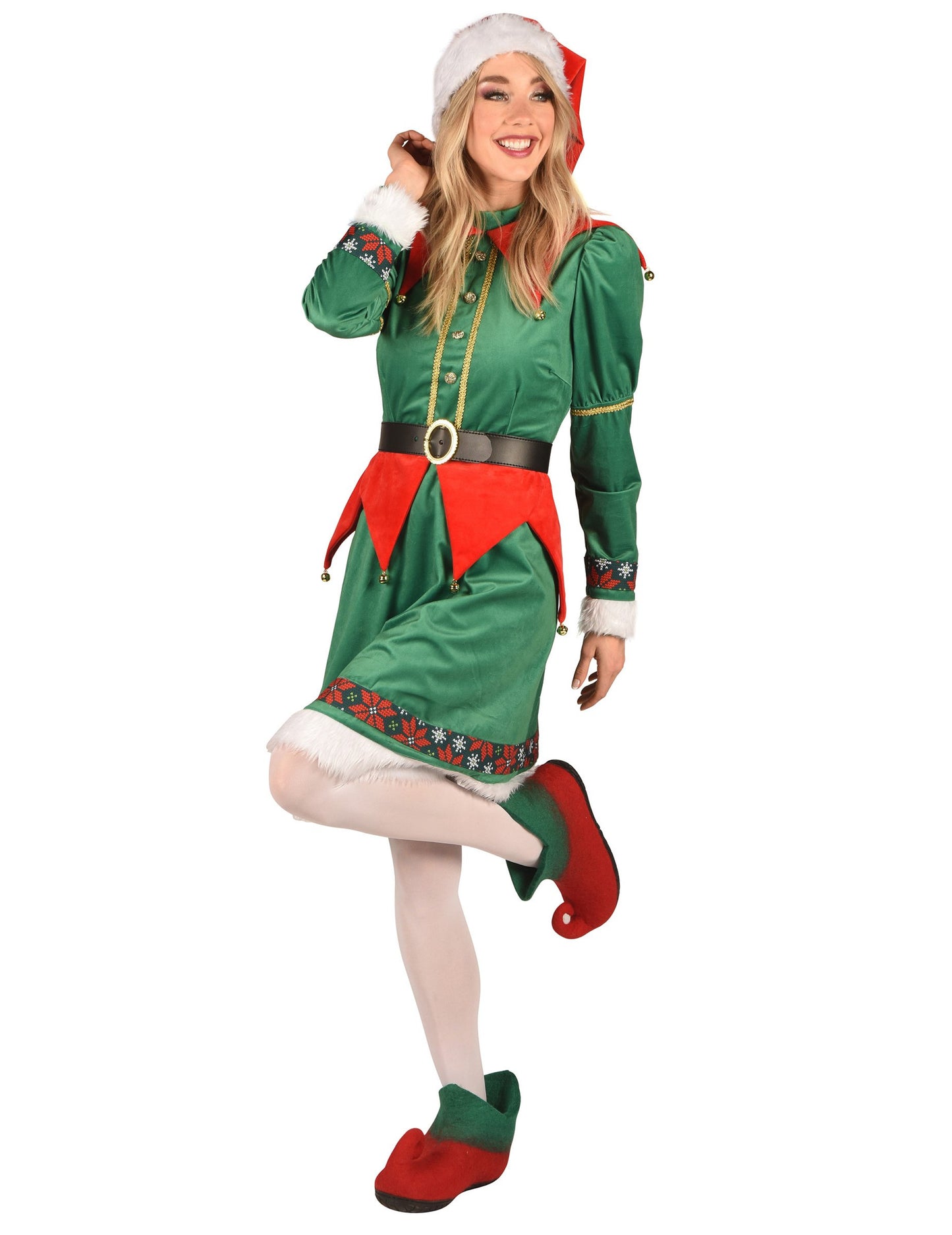 Luxus karácsonyi manó jelmez nőknek