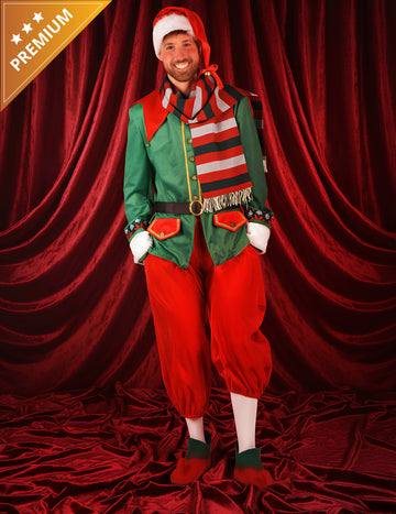 Luxus karácsonyi manó jelmez férfiaknak