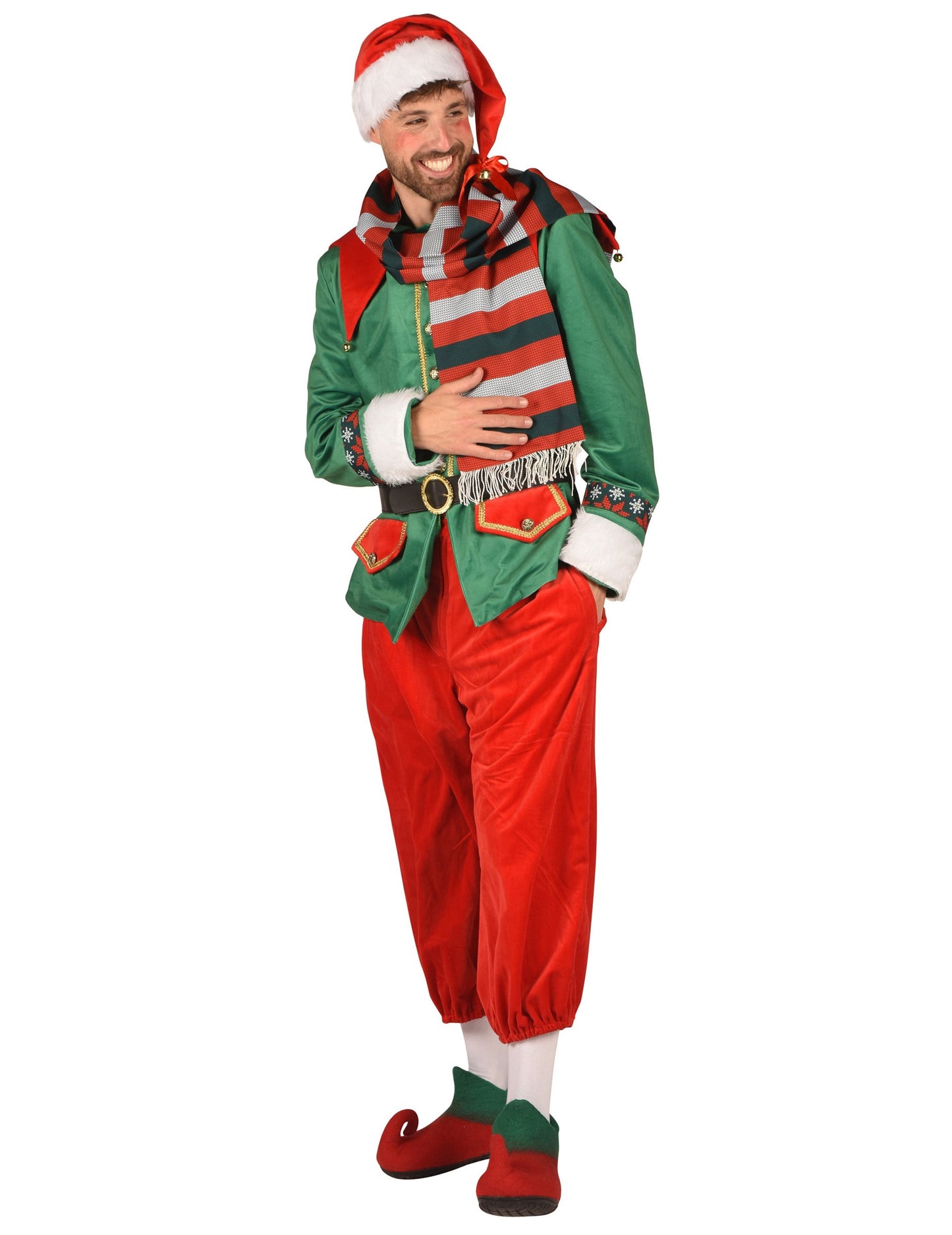 Luxus karácsonyi manó jelmez férfiaknak