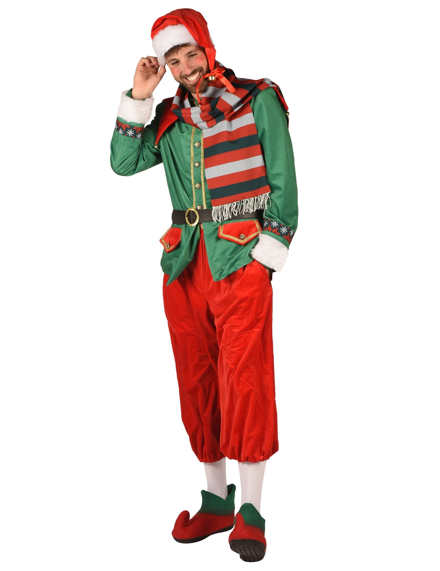 Luxus karácsonyi manó jelmez férfiaknak