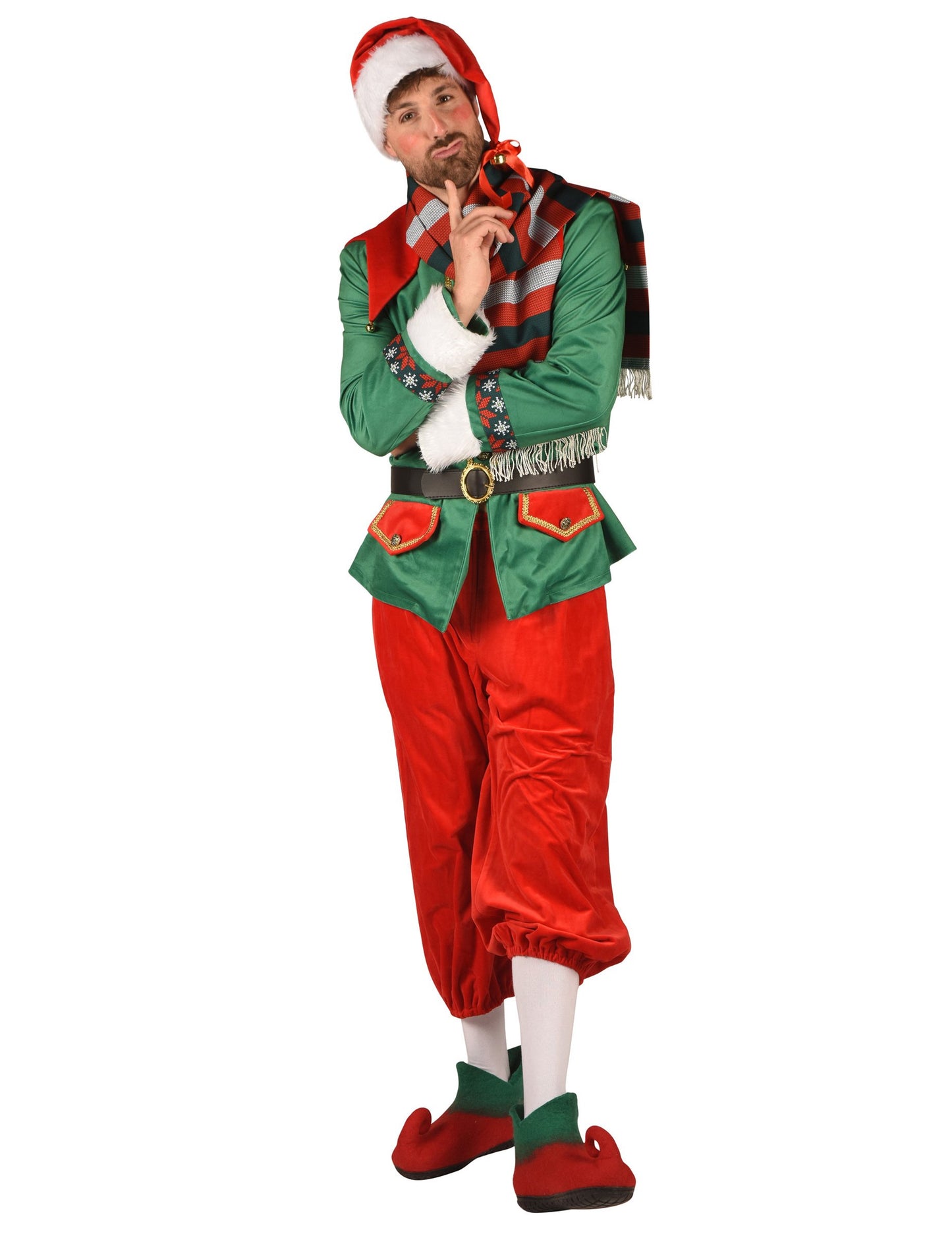Luxus karácsonyi manó jelmez férfiaknak