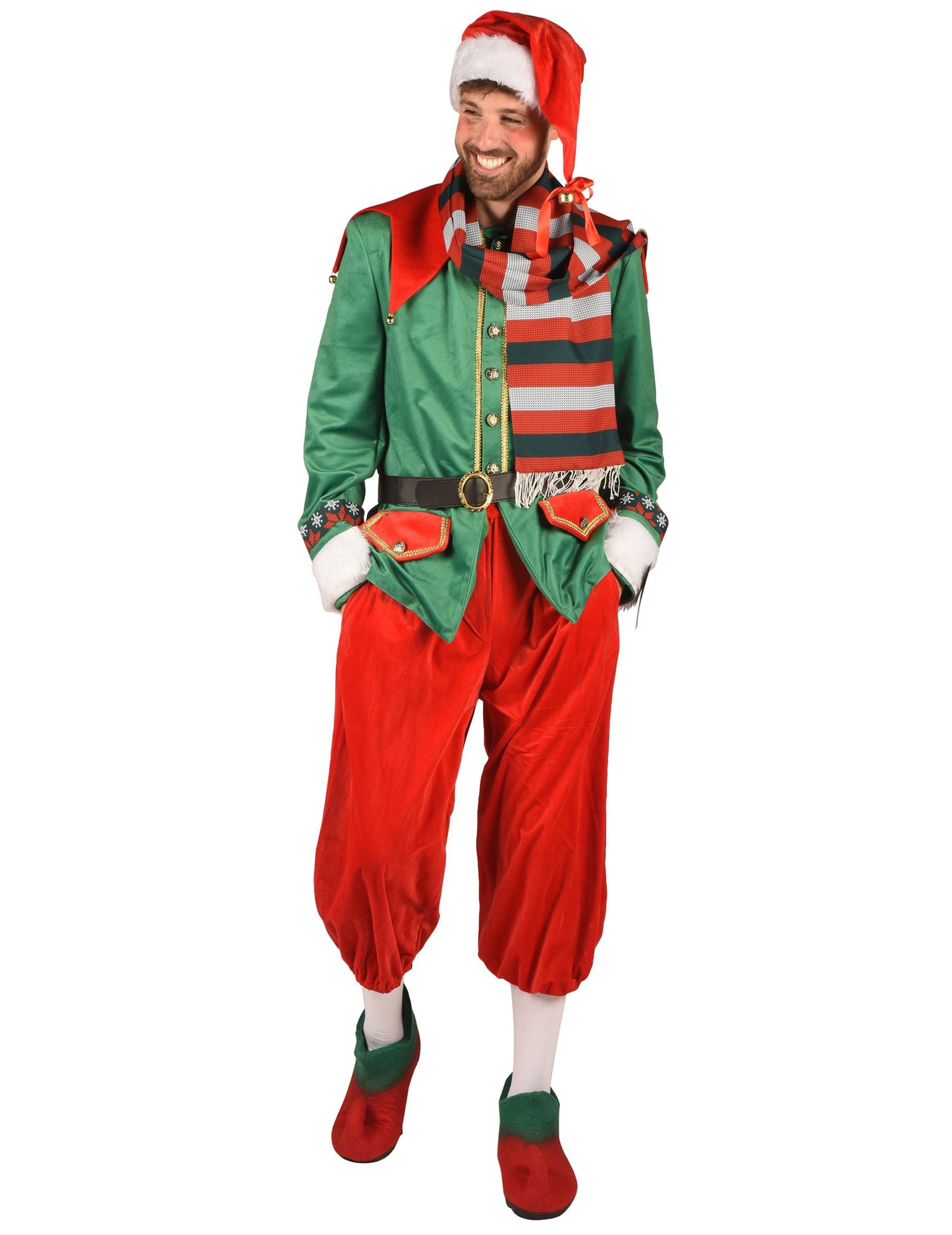 Luxus karácsonyi manó jelmez férfiaknak