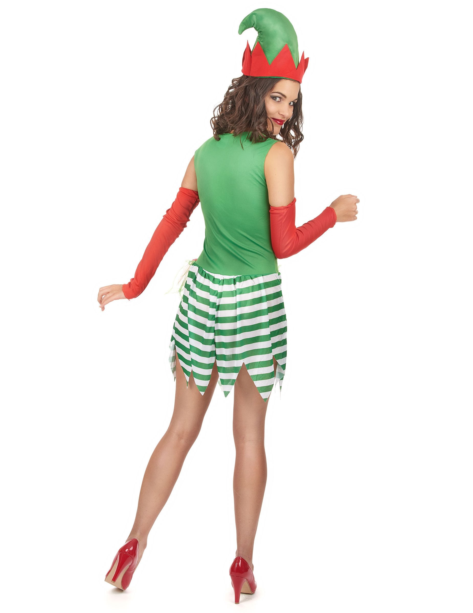 A női manó jelmez hátulnézete