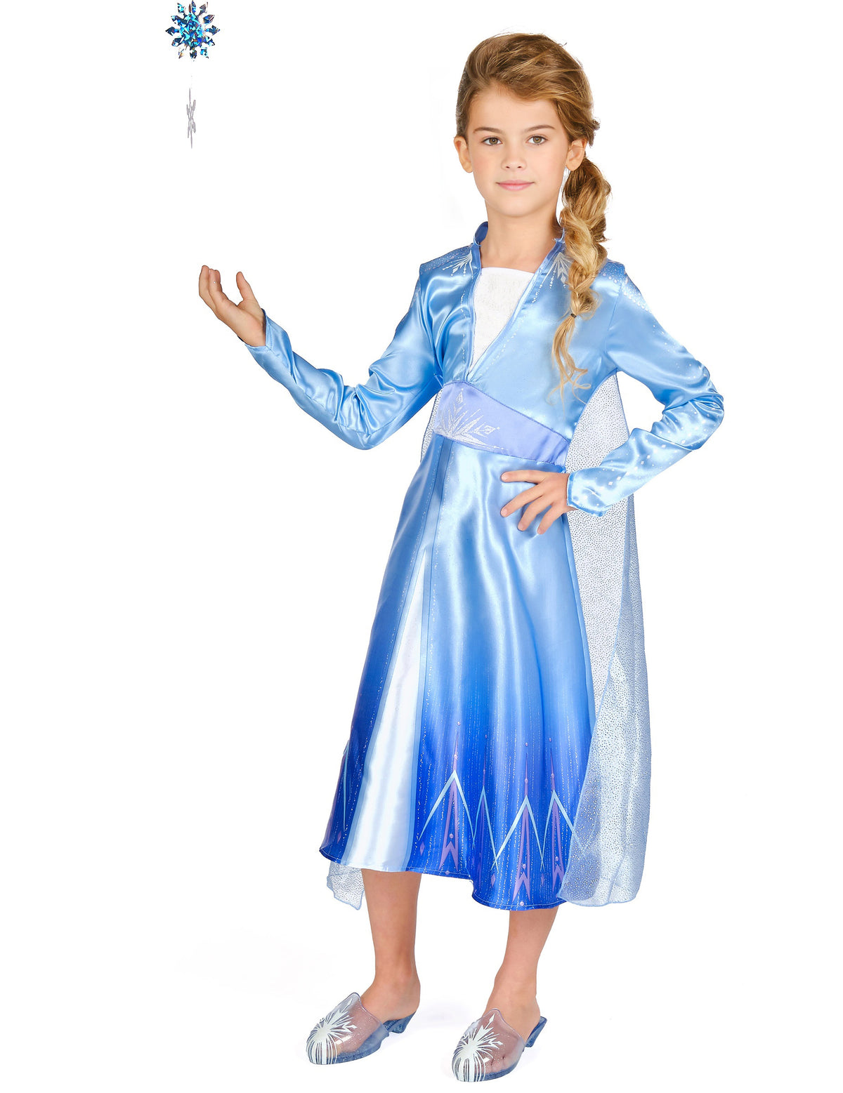 Vue d'ensemble du déguisement Elsa Reine des Neiges 2 classique