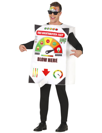 Felnőtt humoros rendőrségi alkoholszonda jelmez 