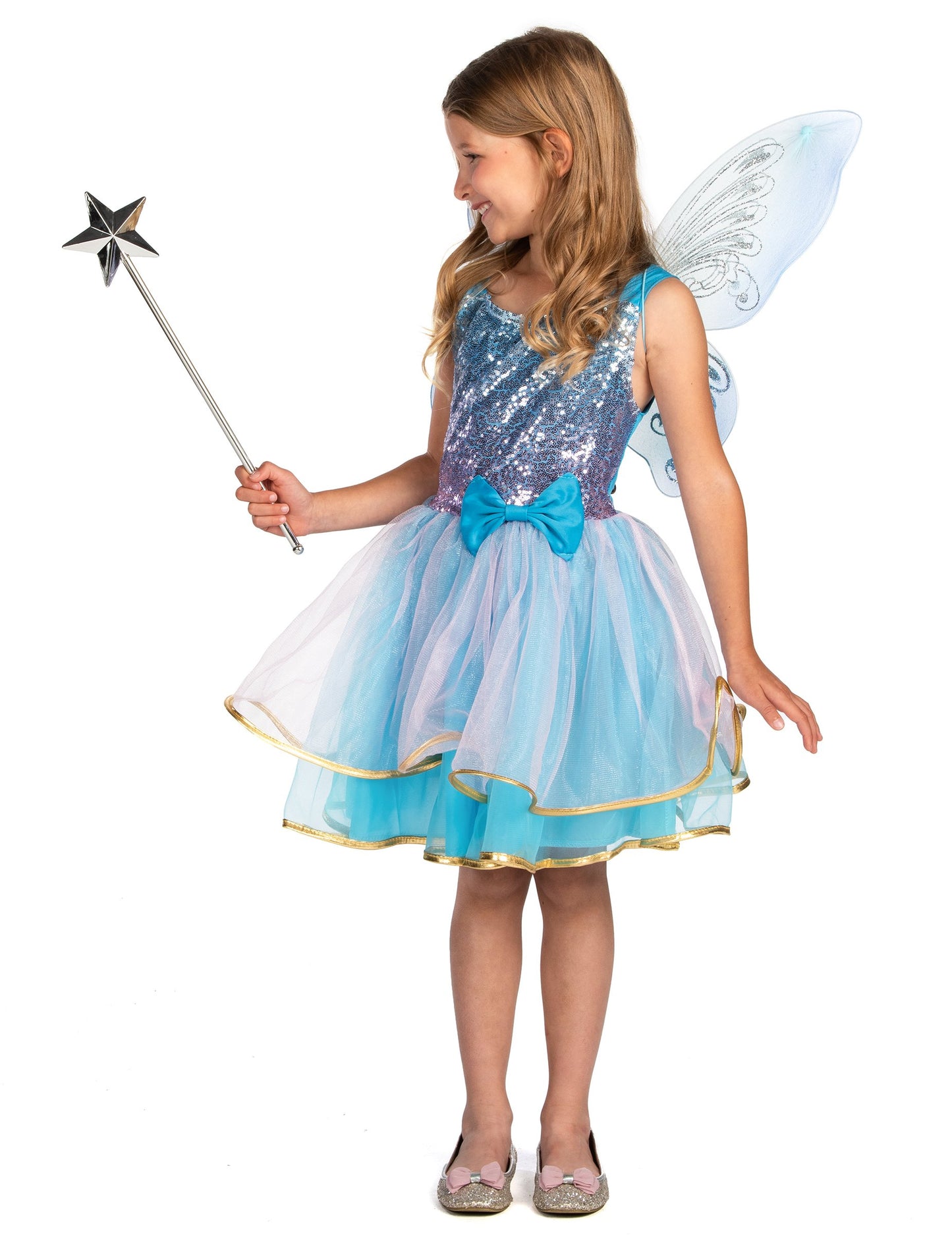 Rózsaszín és kék lány álruhában