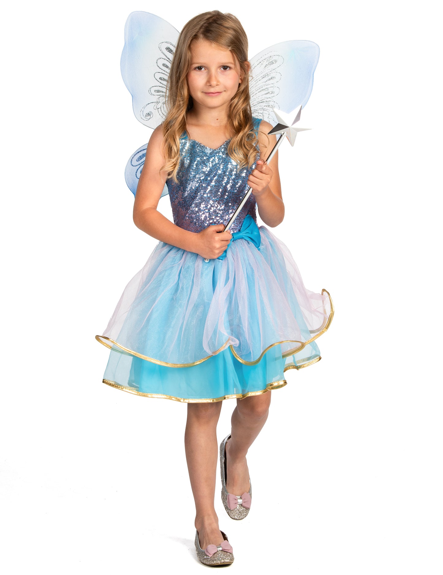 Rózsaszín és kék lány álruhában