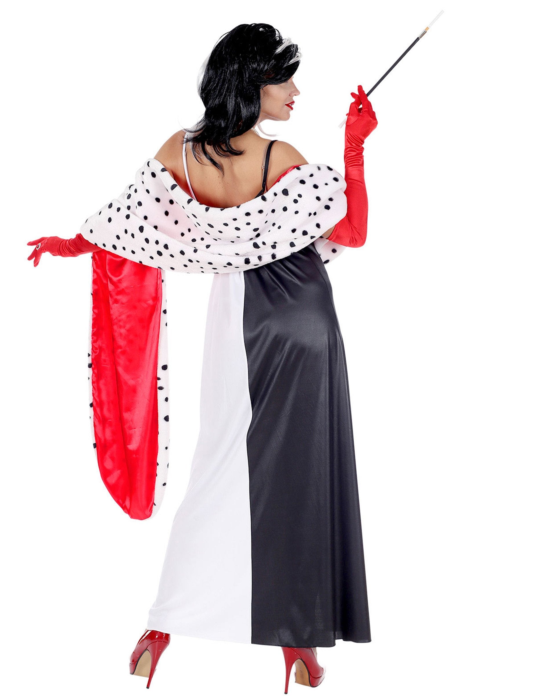 Vue de dos du déguisement de femme démoniaque