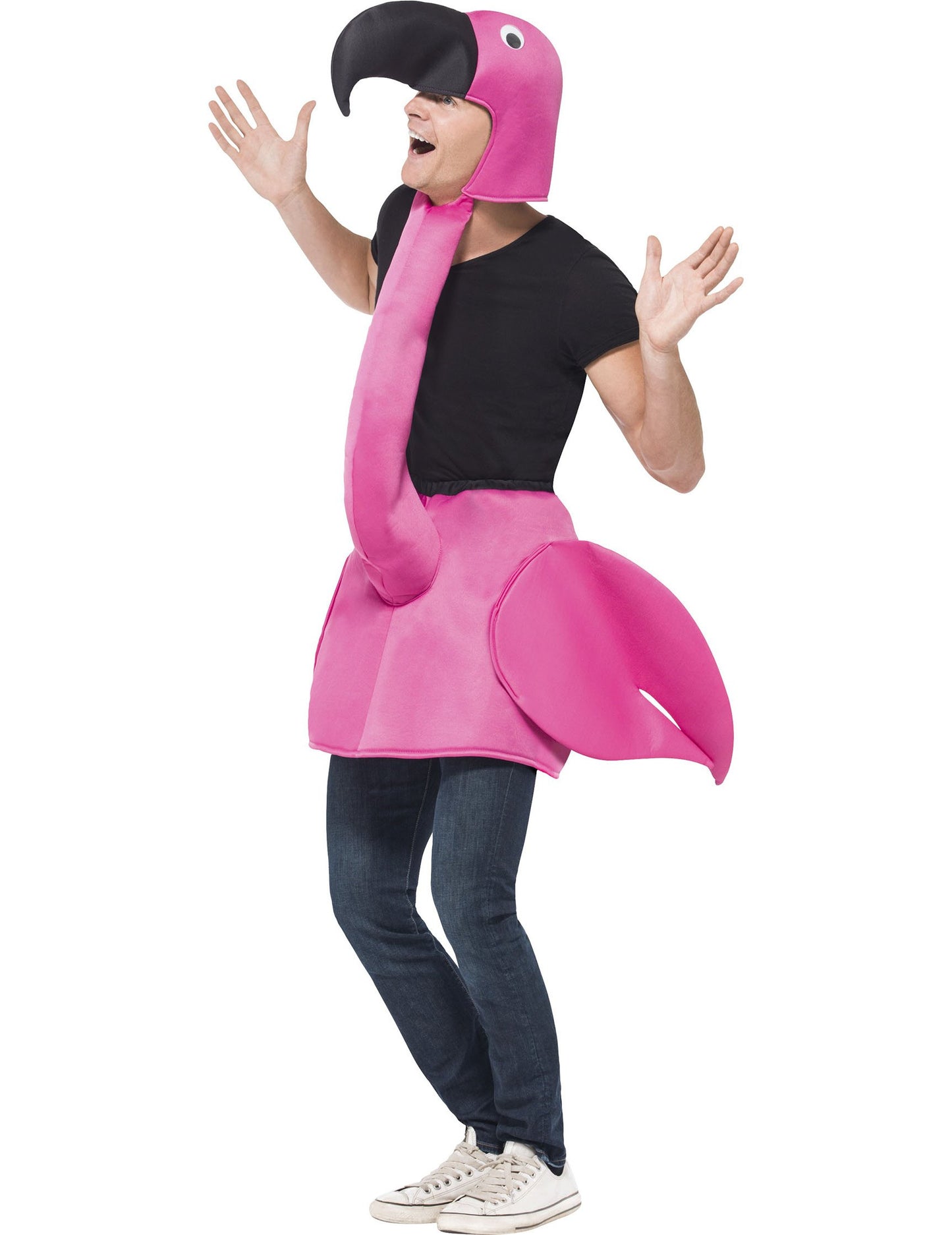 Felnőtt rózsaszín flamingó jelmez