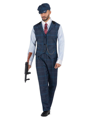 Kék gengszter álruhában 20 férfi