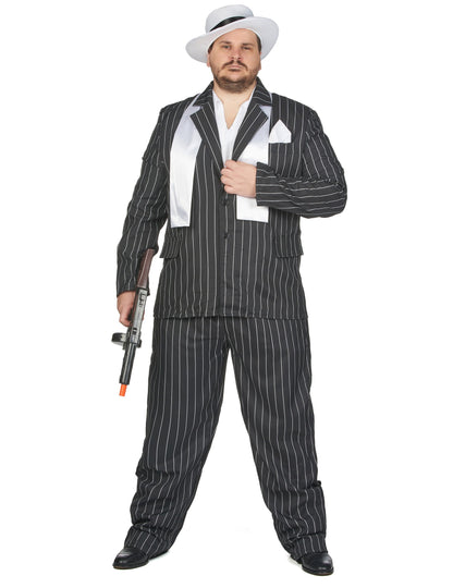 Nagy méretű fekete gengszter álruhája