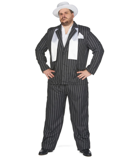 Nagy méretű fekete gengszter álruhája