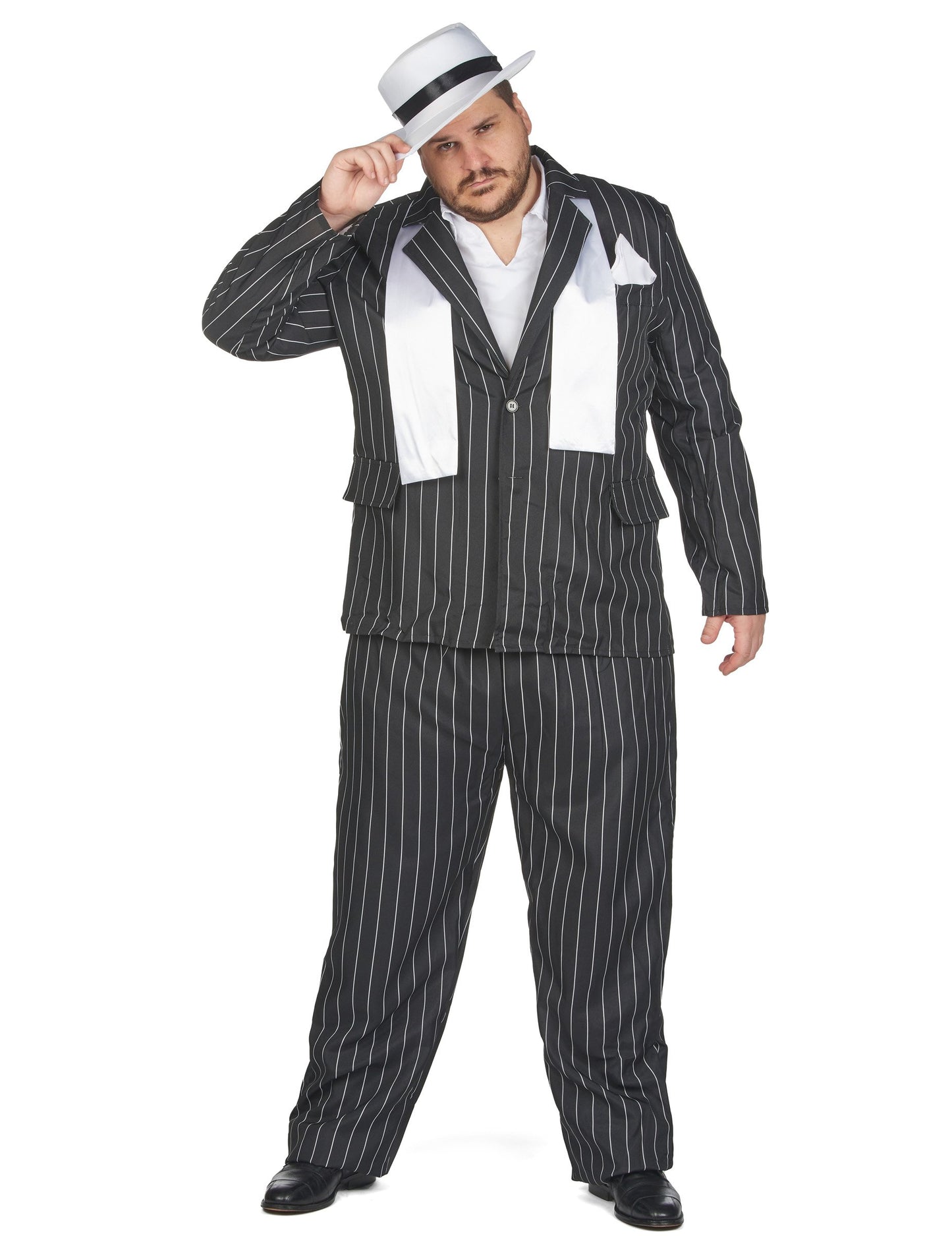 Nagy méretű fekete gengszter álruhája