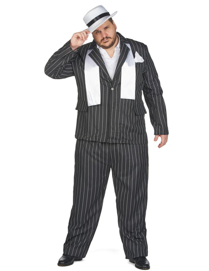 Nagy méretű fekete gengszter álruhája