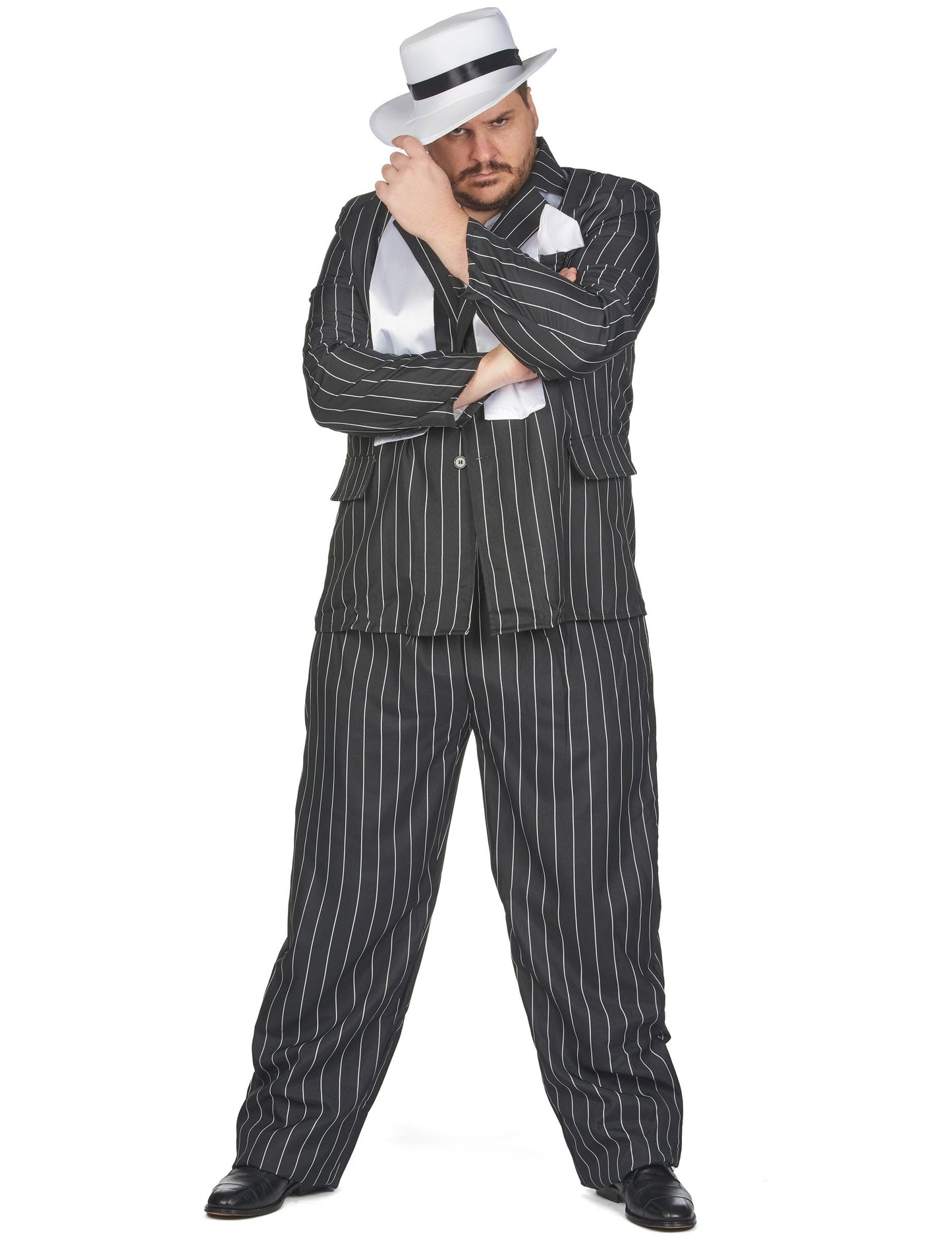 Nagy méretű fekete gengszter álruhája