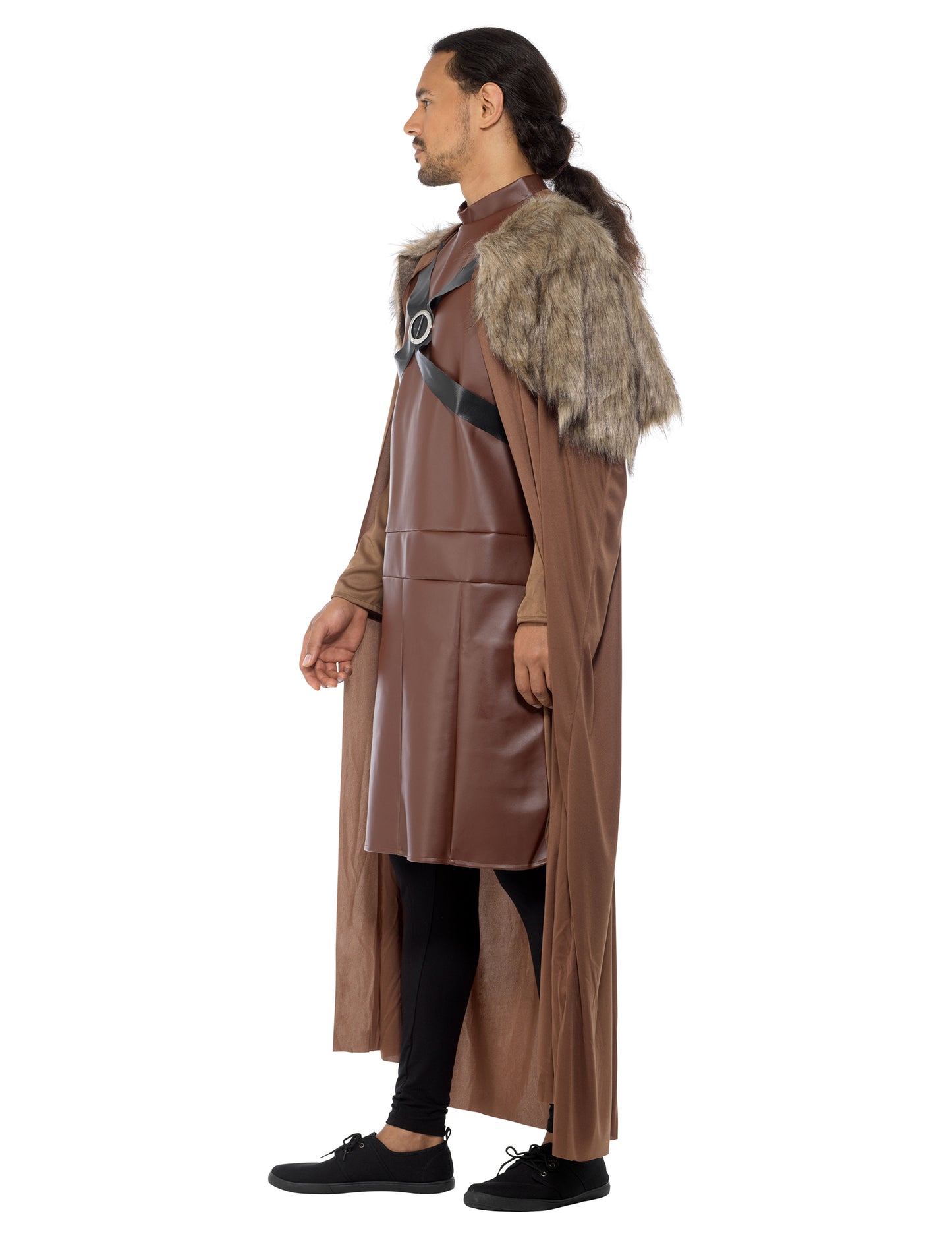 Vue de profil du déguisement de gardien médiéval pour homme