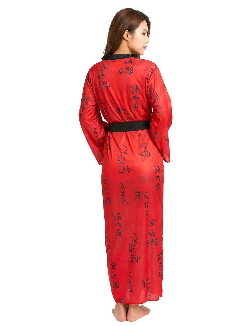 Gejša-kimono jelmez hátulról való nézete