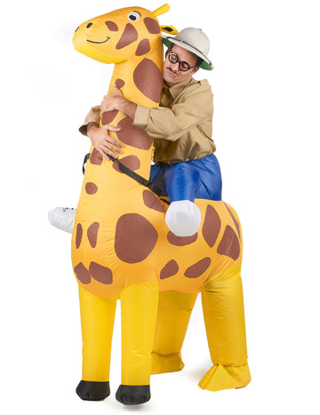 Felnőtt felfújható zsiráf jelmez