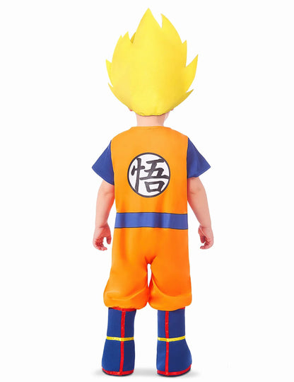 Vue de dos du déguisement Goku Super Saiyan Dragon Ball Z pour bébé