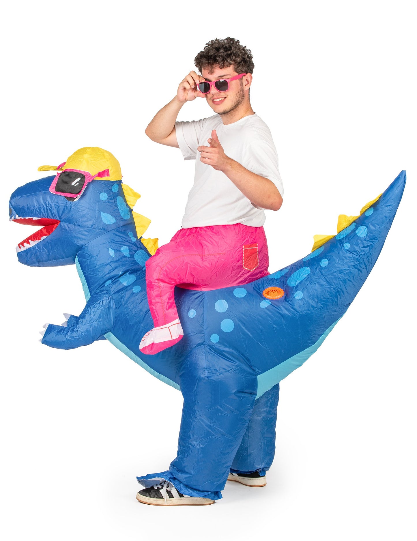 Felfújható álruhát a felnőtt dinoszauruszon