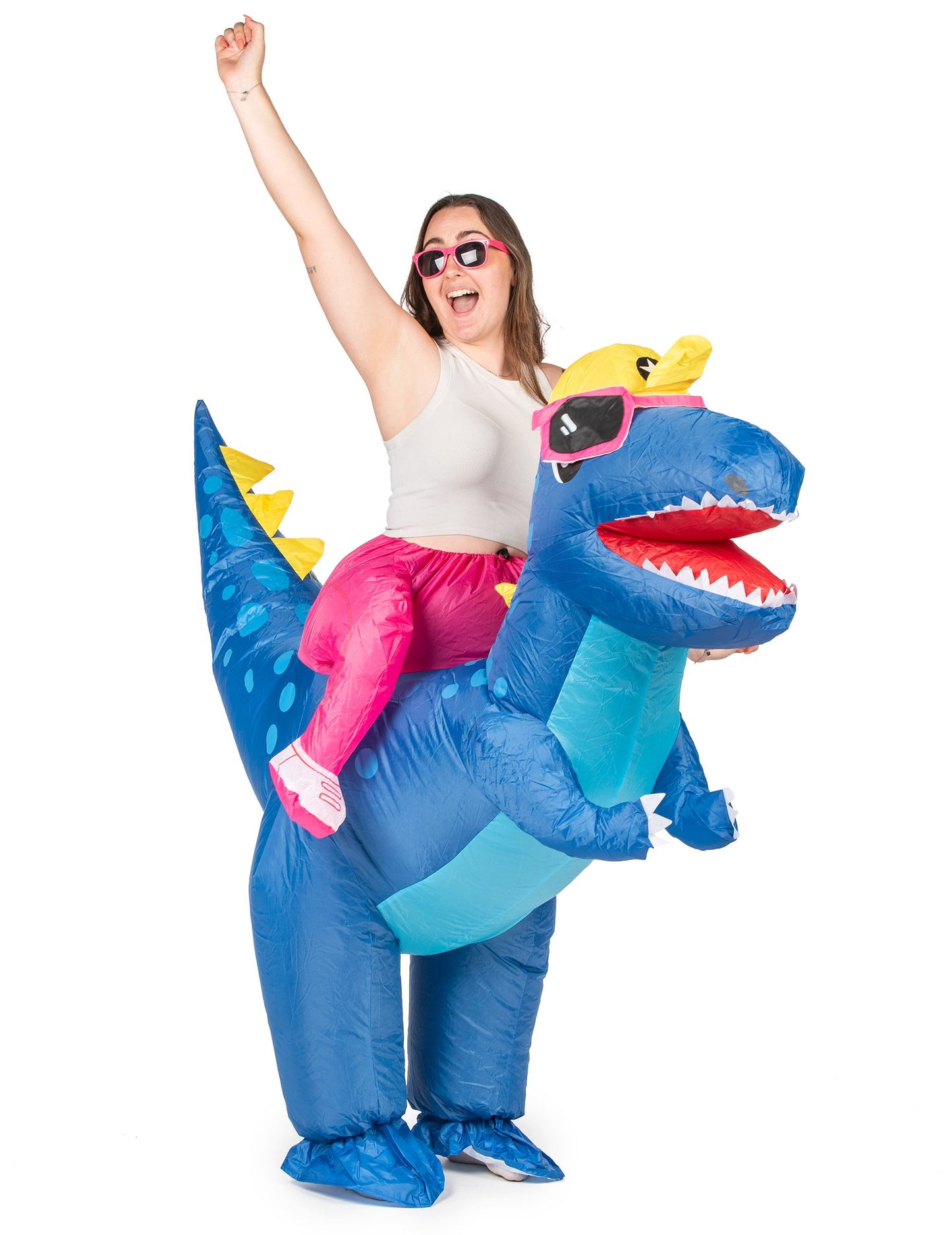 Felfújható álruhát a felnőtt dinoszauruszon