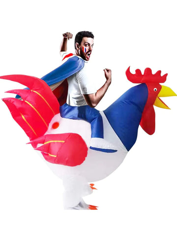 Felnőtt kakas felfújható jelmez