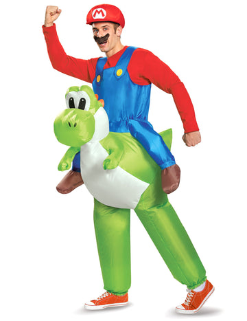 Mario felfújható jelmez a Yoshi Nintendo felnőttkor