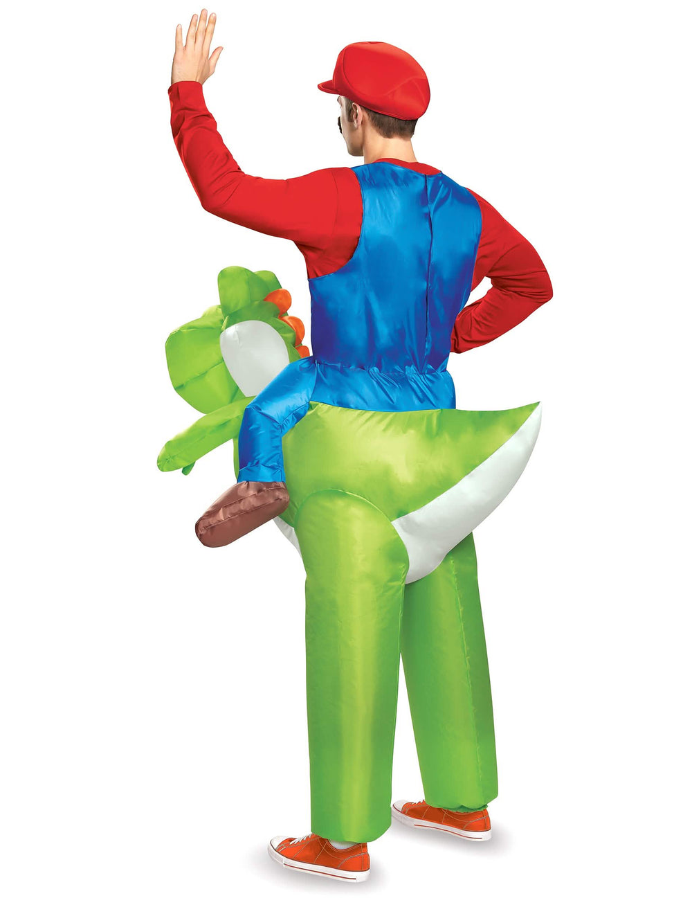 Hátulnézet a Mario Nintendo Yoshi vigyél jelmezről
