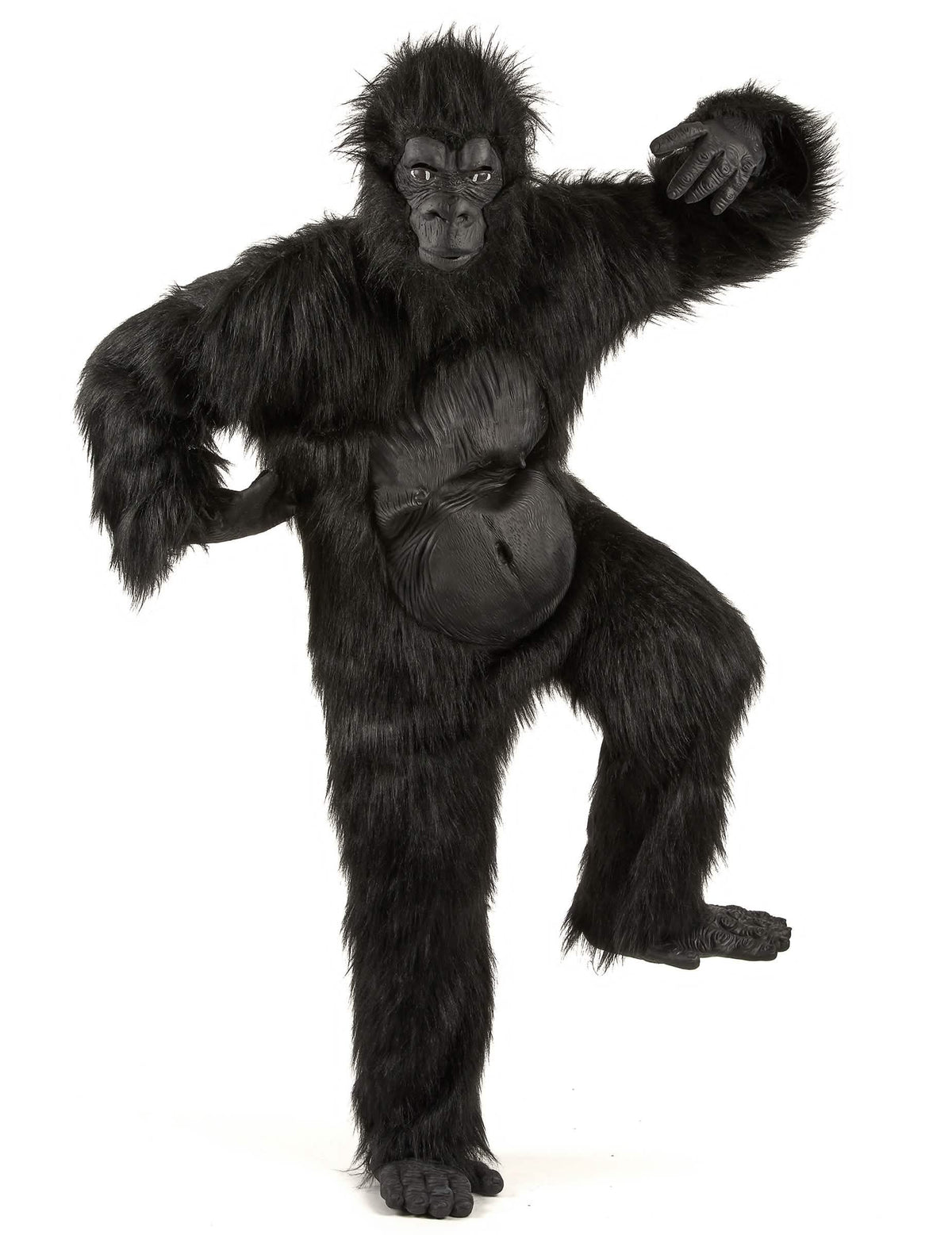 gorilla jelmez felnőtt fekete műszőrből