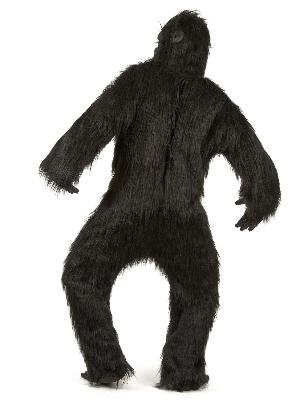 Hátulról látható felnőtt gorilla jelmez