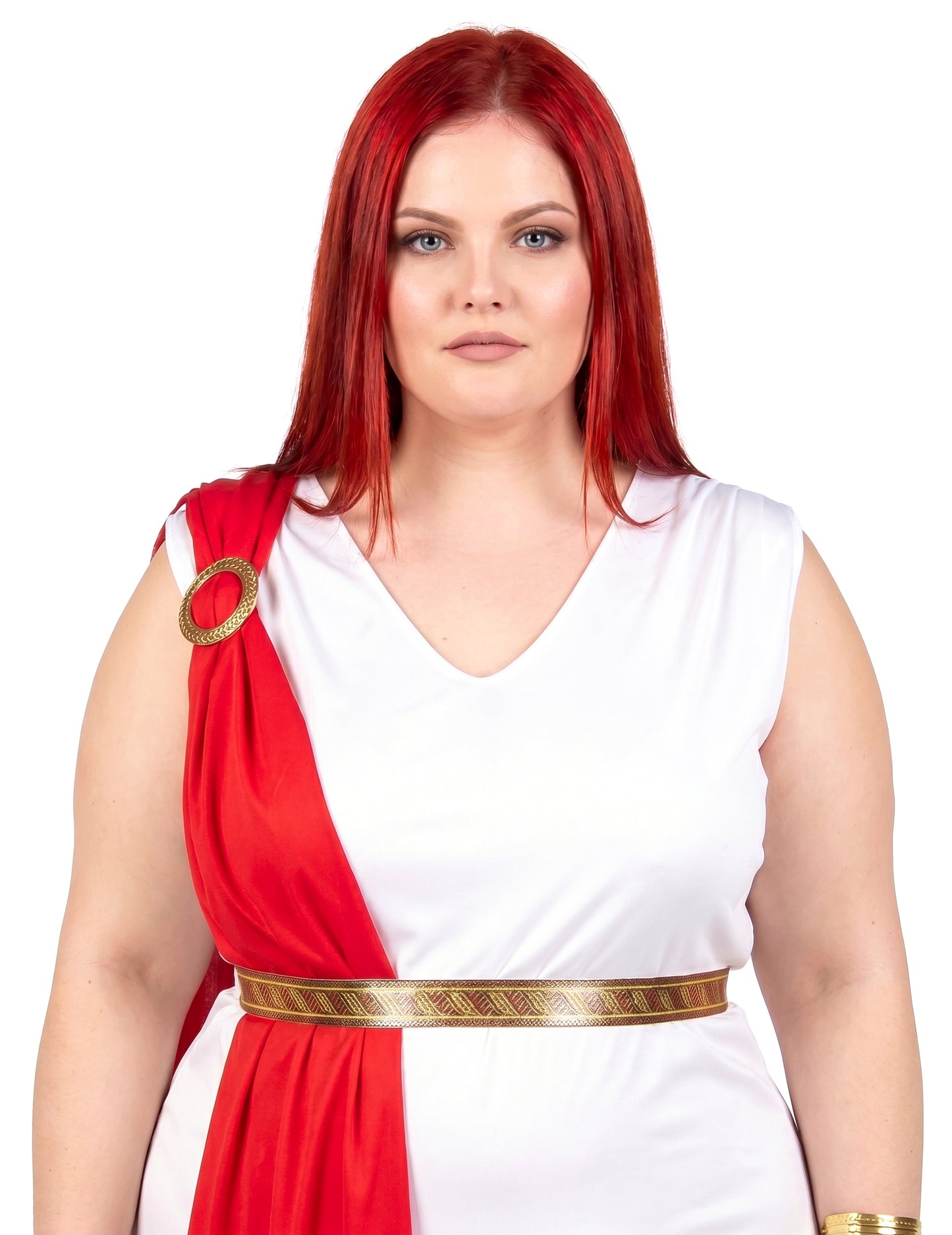 Déguisement grande taille déesse romaine à drapé femme