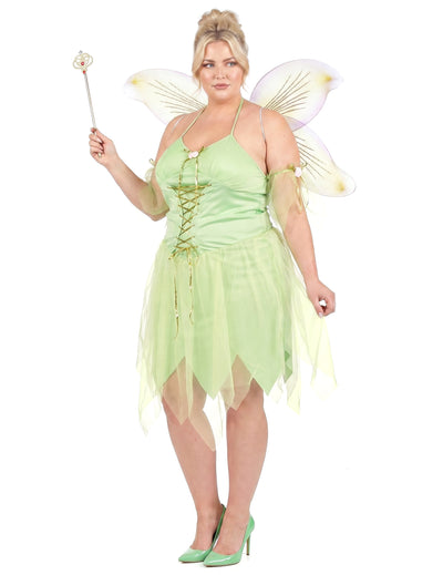 Déguisement grande taille fée verte sexy femme